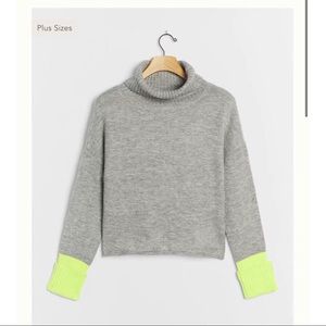 Anthropologie Paulina Cropped Turtleneck Sweater